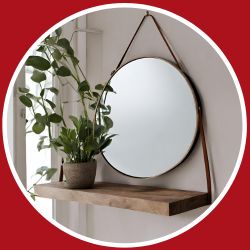 Mirror & Shelf Hanging